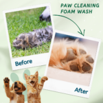 Paw clearning foam wash for cats and dogs