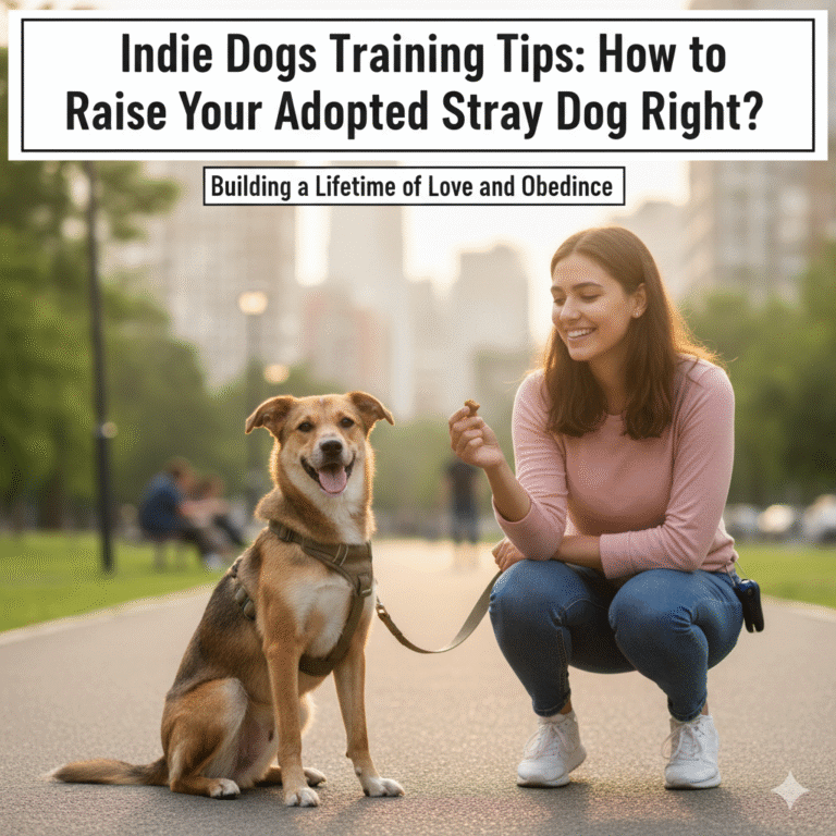 Indie Dogs Training Tips: How to Raise Your Adopted Stray Dog Right?