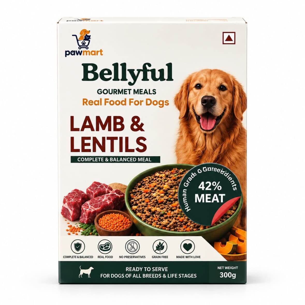 pawmart bellyful gourmet meals lamb lentils img1